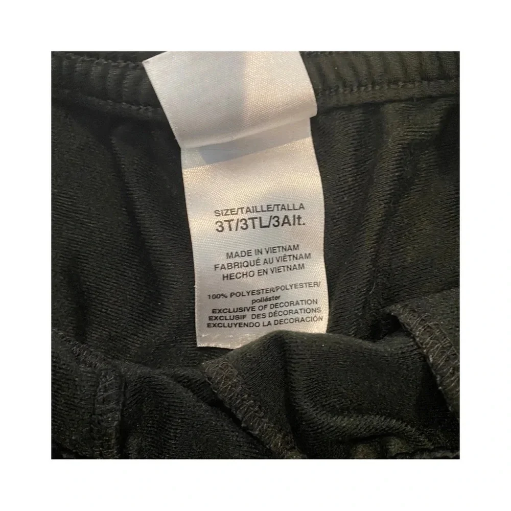 Adidas Girls 3t Black and Hot Pink Stripe Athletic Pants/ Sweatpants​ - Picture 4 of 4